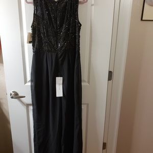 CACHE Sequin Black Jumpsuit